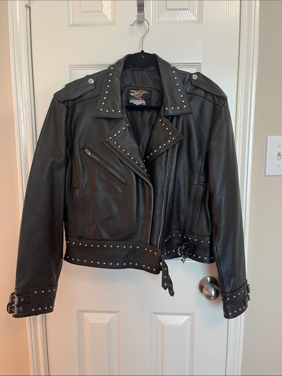 Jamin Leather Jackets & Blazers - Jamin Leather Moto Studded Leather Jacket
